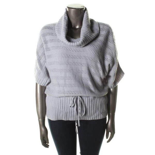 United States Sweaters Womens Pullover Sweater Metallic Elbow Sleeves